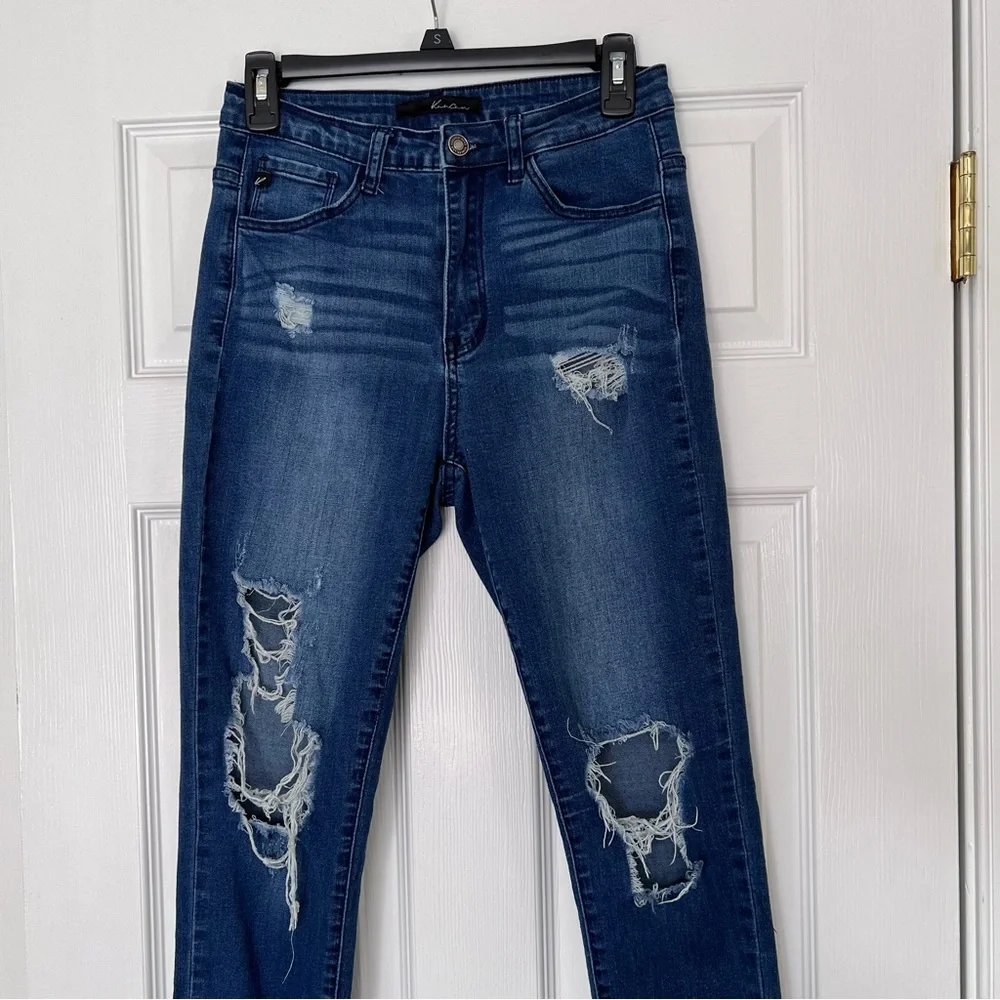 KanCan Estilo high rise raw hem cotton jeans 27